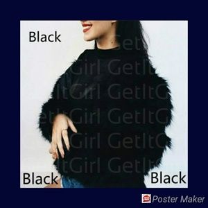 Black Jacket Faux Fur